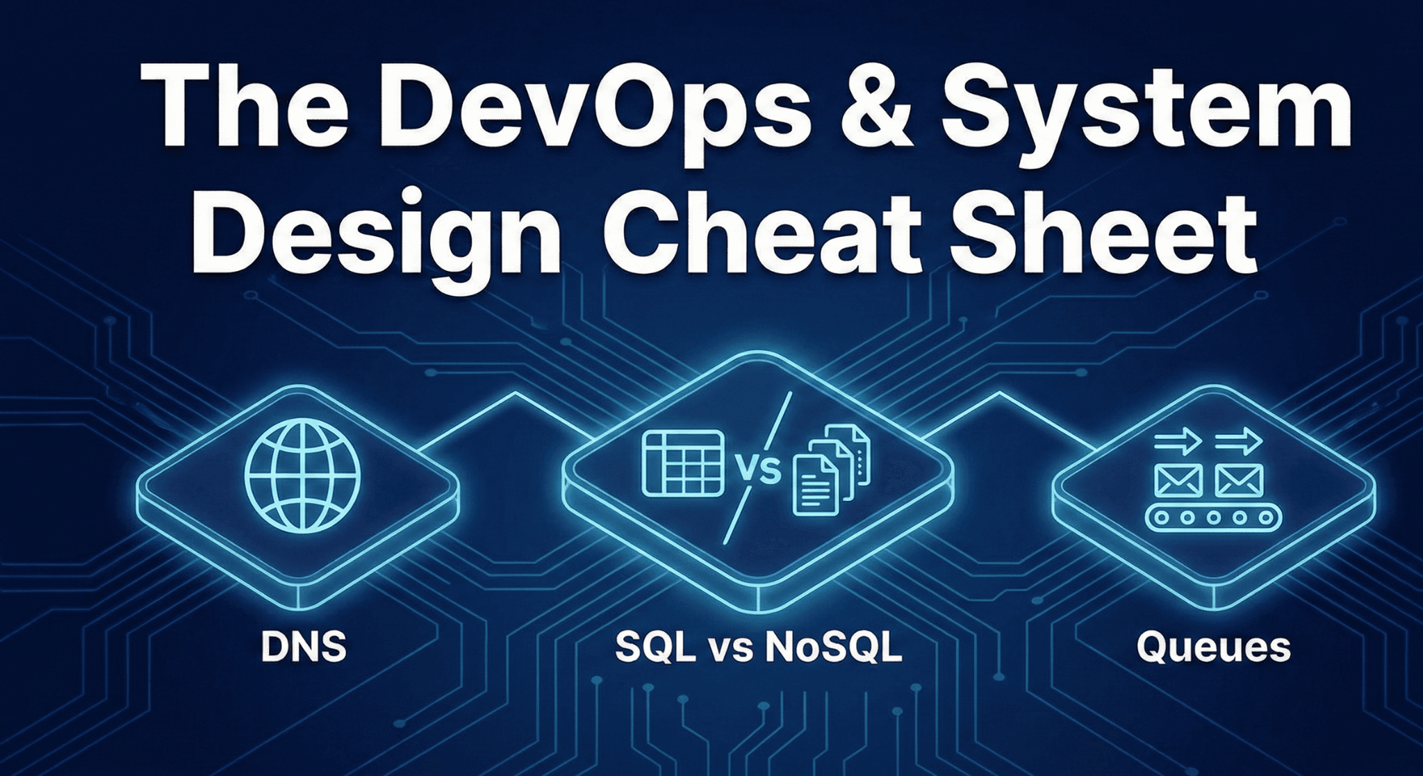 The DevOps & System Design Cheat Sheet: DNS, SQL vs NoSQL, and Queues
